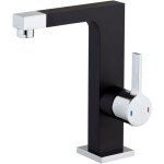 Essebagno - mitigeur lavabo noir short chrome