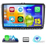 Essgoo - android 15 carplay autoradio navi pour vw golf 5 6 tiguan touran eos - 2 + 64g