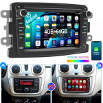 Essgoo - android 15 pour renault dacia duster dokker sandero lodgy logan carplay gps - 4 + 64g