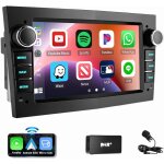 Essgoo - autoradio android 14 apple carplay gps pour opel astra h corsa c d meriva zafira b noir 2 + ...
