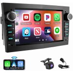 Essgoo - autoradio android 14 apple carplay gps pour opel astra h corsa c d meriva zafira b noir 2 + ...