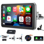 Essgoo - autoradio android 14 avec carplay gps navigation, cran rotatif 360 et format 1 din - 2 + 64g ...