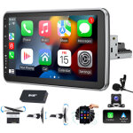 Essgoo - autoradio android 14 avec carplay gps navigation, cran rotatif 360 et format 1 din - 4 + 64g ...