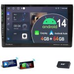 Essgoo - autoradio android 14 avec gps et wifi pour audi a4 8e 8h b6 b7 2000 - 2009 seat exeo 2009 - ...