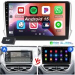 Essgoo - autoradio android 15 pour peugeot 208 / 2008 2012 - 2018 gps rds wifi carplay 4 + 64g dab