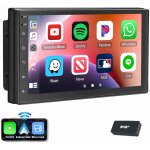 Essgoo - autoradio double din android 14 apple carplay gps navi wifi rds bluetooth usb - 4 + 64g dab ...