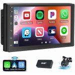 Essgoo - autoradio double din android 14 apple carplay gps navi wifi rds bluetooth usb - 4 + 64g dab ...