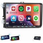 Essgoo - pour vw golf 5 6 passat touran tiguan autoradio 9' android 14 gps navi wifi carplay 2 + 32g ...