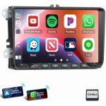 Essgoo - pour vw golf 5 6 passat touran tiguan autoradio 9' android 14 gps navi wifi carplay 4 + 64g