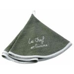Essuie - main rond 'cuistot' 60cm kaki