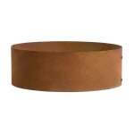 Estexo - carr potager en acier corten hauteur 20 cm cercle  80 cm