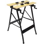 �tabli �tau portable - plateau bois - 4 but�es amovibles - pliable - gradu�