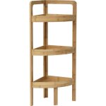 Tendance - meuble d angle 3 etageres - bambou Tendance - meuble d angle 3 etageres - bambou