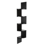 Skecten - tagère d'angle à 5 niveaux murale flottante meuble suspendue rangement mdf pour chambre salle ... Skecten - tagère d'angle à 5 niveaux murale flottante meuble suspendue rangement mdf pour chambre salle ...