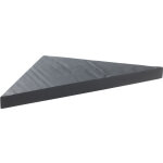 U - tile - etag�re d'angle en r�sine imitation pierre naturelle - 24 x 24 cm x 2, 4 cm d'�paisseur - ...