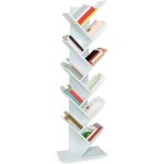 Idmarket - etagre bibliothque  livres tea forme d'arbre 10 niveaux blanche