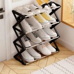 �tag�re � chaussures � 4 niveaux en x, peu encombrante et � plusieurs niveaux, couleur unie, facile � ...