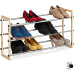 Relaxdays - etagère chaussures extensible, meuble ouvert chaussures en différentes dimensions, en bois ... Relaxdays - etagère chaussures extensible, meuble ouvert chaussures en différentes dimensions, en bois ...