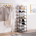 Skecten - tagre  chaussures, meuble de rangement, cadre en mtal, tagre en tissu non - tiss, pour ...