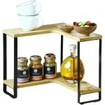 �tag�re dangle cuisine - bois fsc et m�tal - 30 x 30 x 28 cm - livraison gratuite
