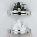 Vurahome - etag�re de douche d'angle, serviteur de douche sans percage, antirouille pour panier rangement ...