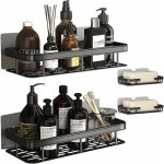 Vurahome - etag�re douche, porte savon douche, serviteur de douche sans per�age, paniers rangement d'organisat ...