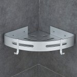 Mezheng - etagere douche sans percage d'angle et cuisine serviteurs de douche, colle brevete + auto ...