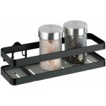 Etag�re � �pices murale noire gala, �tag�re murale pour ranger les pots d'�pices, fixation murale fournie, ...