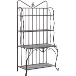 Étagère extérieur intérieur pour plantes et accessoires 4 niveaux noire pliante rangement pour jardin ... Étagère extérieur intérieur pour plantes et accessoires 4 niveaux noire pliante rangement pour jardin ...