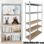 Dayplus - etag�re de garage sans boulons 5 niveaux 180x90x40cm etag�re de stockage � cr�maill�re