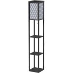 �tag�re pour lampadaire, 26l x 26l x 160h cm, en panneau de fibres de moyenne densit� de grade 4 avec ...