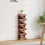 �tag�re � vin naturel 24 x 14 x 80 cm bois de mahogany massif