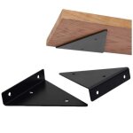 Etagere murale fixation invisible 17cm, 2 pi�ces triangle �querre �tag�re support invisible etagere support ...