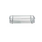 Etagre murale salle de bain droite milano, panier de douche fixation murale, acier - plastique, 25x6x12 ...