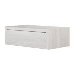 �tag�re murale avec tiroir, table de chevet suspendue, ch�ne blanchi, 45 x 14, 3 x 23, 7 cm - legolo ...