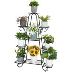 Unho - etagere plante metal interieur exterieur porte pot de fleur support pour jardin salon balcon - ...
