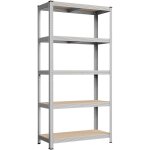 �tag�re de rangement � 5 niveaux, en m�tal, montage sans vis, r�glable, pour garage, entrep�t, sous - ...