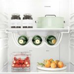 �tag�re de rangement pour r�frig�rateur ? support porte - bi�res en m�tal 33�31�11, 5 cm, blanc