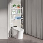 Yongqing - etagère de salle de bain meuble de rangement au - dessus des toilettes wc 165×55×26cm blanc ... Yongqing - etagère de salle de bain meuble de rangement au - dessus des toilettes wc 165×55×26cm blanc ...