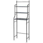 Haloyo - etag�re de salle de bain meuble de rangement au - dessus des toilettes wc ou lave - linge avec ...