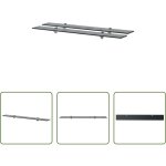 �tag�re de salle de bain - �tag�res murales 2 pcs verre 90 x 10 cm 8 mm