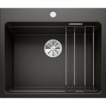 Blanco - etagon 6 - vier en silgranit, 60x51 cm, avec rails, noir 525890