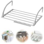 �tendoir � linge extensible de 44 � 76 cm, en acier inoxydable et plastique, porte - serviettes, �tendoir ...