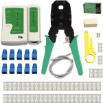 Ethernet lan kit c�ble pince � sertir de qualit� fine outil de sertissage d�nudeur de fil testeur rj45 ...