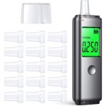 �thylotest automatique double mode, testeur d'alcool 2 en 1 rechargeable par usb, portable, pr�cis et ...