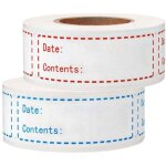 Etiquettes de conglateur tiquettes autocollantes tiquettes amovibles2 rouleaux pour confiture pour ...