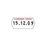 Etiquettes 'a consommer jusqu'au' 26 x 12 mm sato kendo - rouleau de 1500 - lot de 12