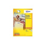 Etiquettes enlevables 45, 7 x 21, 2 mm avery l4736 - 25 - pochette de 1200