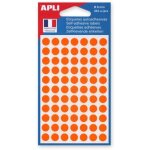 �tiquettes gommettes - agipa - 8 mm - orange - adh�sif permanent - mixte