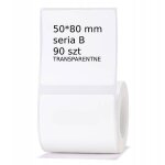 Étiquettes niimbot pour b21 b3s transparentes 5080mm Étiquettes niimbot pour b21 b3s transparentes 5080mm